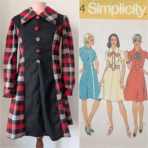 Handmade Cotton Flannel Dress S Buffalo Check Plaid